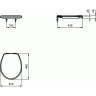 Сидение и крышка, дюропласт, c функцией плавного закрытия IDEAL STANDARD ECCO W303001